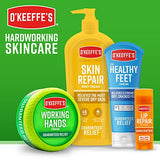 O'Keeffe's for Healthy Feet Foot Cream, Guaranteed Relief for Extremely Dry, Cracked Feet, Instantly Boosts Moisture Levels, 3.2 Ounce Jar, (Pack of 2)