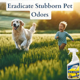 Eliminates Urine Odors – Controls Cat, Dog, Pet & Human Smells from Carpet, Furniture, Mattresses, Grout and Pet Bedding & Concrete. Biodegradable Enzymes 32 Oz. Spray