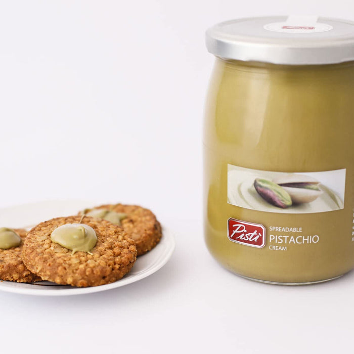 Pisti Pistachio cream 21.2 Ounce (600g) Gourmet Artisanal Italian Nut Spread. imported from Italy