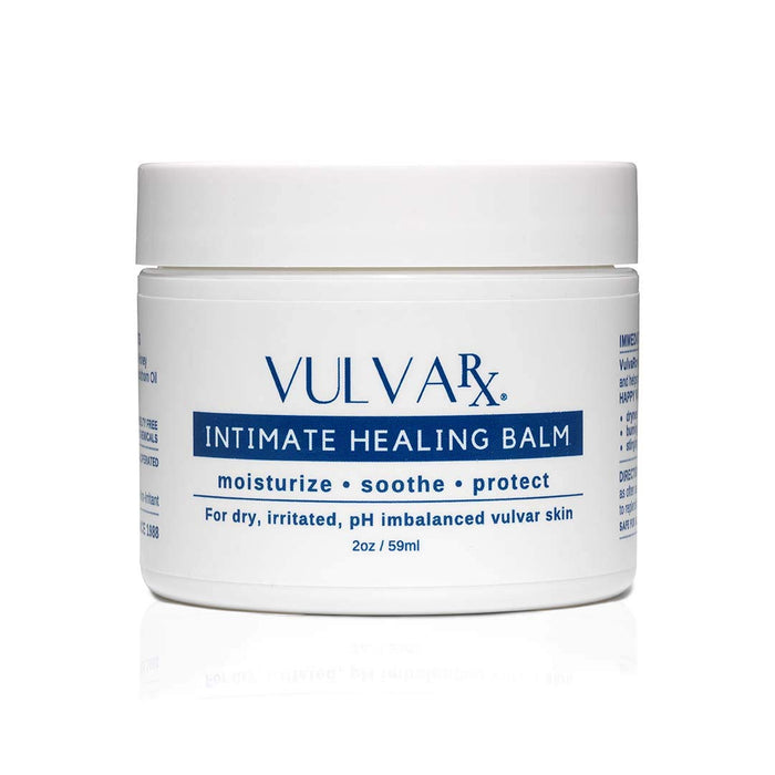 VulvaRx Intimate Healing Balm Cream | Organic Vaginal Moisturizer, vulva balm, Menopause Support, Relieves Dryness, Irritation, Itching, Burning, Redness, Odor, Chaffing, Estrogen Free, 2 oz