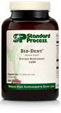 Standard Process Bio-Dent - Whole Food Supplement for Skin, Muscle, and Bone Health - Calcium, Licorice Root, Manganese, Phosphorus, and More - 800 Tablets