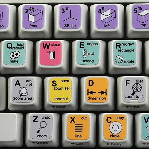 New SOLIDWORKS Keyboard Labels Shortcuts for Desktop, Laptop and Notebook