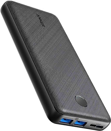 Anker 325 Power Bank (PowerCore Essential 20K), 20000mAh Battery with High-Speed PowerIQ Technology for iPhone Series, Samsung Galaxy, and More (USB-C Input Only, 2)