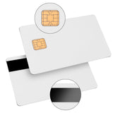 X-belmox J2a040 Chip Java Jcop Cards Unfused, J2a040 Java Smart Card with 2 Track, 8.4mm HICO Magnetic Stripe, White Card Java Chip - 3 Pack