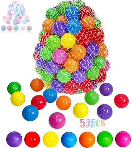 LANGXUN 50pcs 100pcs 200pcs Soft Plastic Ball Pit Balls for Kids, Gift for Baby Toddler Birthday Christmas, Ball Pit Play Tent, Baby Pool Water Toys, Kiddie Pool, Party Decoration
