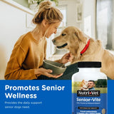 Nutri-Vet Senior-Vite Chewables for Dogs - Daily Vitamin and Mineral Support for Senior Dogs to Help Maintain Peak Condition - 120 Count