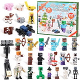 Advent Calendar 2024 Boys,24 Days Surprise Countdown Calendar-Toy Figures Building Blocks Including 29 Characters Christmas Holiday Gifts for Kids Girls Fans