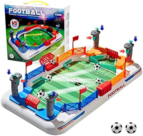 Mini Foosball Games 2022 New Tabletop Football Soccer Pinball for Indoor Game Room, Table Top Foosball Desktop Sport Board Game for Adults Kids Family Game