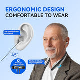 Eduitai Hearing Aids, Bluetooth Hearing Aids for Seniors With Noise Cancelling, Digital Hearing Amplifier For Seniors Adults with Volume Control, Convenient for Outdoor Use