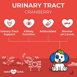 Cranberry for Dogs - 120 Chewable Tablets - Urinary Tract Support, Bladder Support for Dogs, Dog UTI, Bladder Stones, Dog Incontinence Support, Cranberry Supplement for Dogs (Tablets)