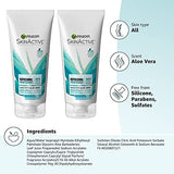 GARNIER SkinActive Cream Face Wash with Aloe Juice, Dry Skin, 2 Count