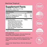 MIXHERS Hertime - Hormone Balance for Women - PMS & Menstrual Relief - with Minerals, Peony Roots, Siberian Ginseng & More - Supplement for Women - 15 Drink Packets - Sugar Free - Strawberry Lemonade