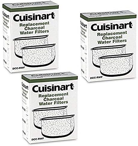 Cuisinart DCC-RWF *Triple Pack* Charcoal Water Filters in Cuisinart DCC-RWF Retail Box