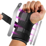 Fitomo Carpal Tunnel Wrist Brace Night Support with 3 Metal Splints for Sleeping and Soft Thumb Opening, Adjustable Wrist Support Hand Brace for Tendonitis Arthritis Sprains, 1 Unit, Right Hand