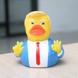 2pcs Trump Duck Baby Bathing Rubber Cartoon Former US President Fun Water Floating Home Decor