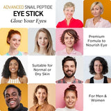 CITYGOO Eye Cream For Dark Circles: Eye Puffiness Under Eye Bags Treatment - Anti-Wrinkle Snail Eye Stick
