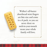 Walker’s All-Butter Shortbread Mini Fingers - 4.4 Oz Bags (Pack of 6)