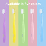 SUREE Extra Soft Toothbrush for Sensitive Teeth and Gums (5 Pack), Ultra Soft Toothbrush with 10000 Micro Nano Bristles for Adults and Elderly