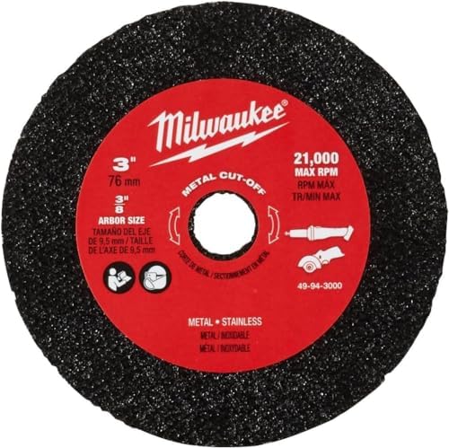 Milwaukee 49-94-3000 3-inch Metal Cut Off Wheel - 3 Pack