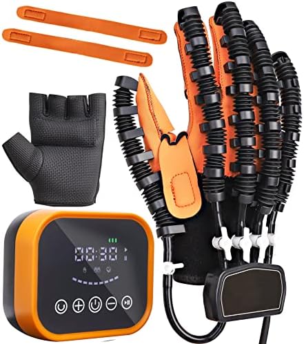 Rehabilitation Robot Gloves Upgrade Hemiplegia Hand Stroke Recovery Equipment with USB Chargeable and Strength Adjustment