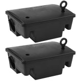 Large Rat Bait Stations 2 Pack Effective Mouse Bait Station for Home Garden and Outdoors. This Rodent Bait Station Keeps Children and Pets Safe (Bait is not Included)