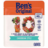 BEN'S ORIGINAL 10 MEDLEY Caribbean Style, Hearty Medley of Grains, Vegetables, Legumes and Herbs, Side Dish, 8.5 OZ Pouch (Pack of 6)