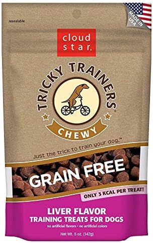 Cloud Star Tricky Trainers Chewy & Grain Free, Low Calorie Dog Training Treats, Baked in the USA