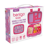 Bentgo® Kids Prints Leak-Proof, 5-Compartment Bento-Style Kids Lunch Box - Ideal Portion Sizes for Ages 3 to 7 - BPA-Free, Dishwasher Safe, Food-Safe Materials (Fairies)