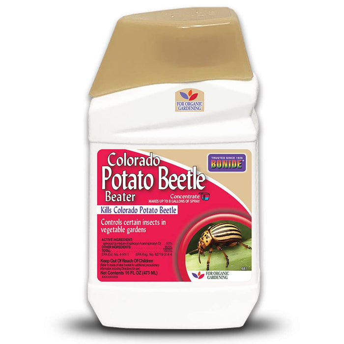 Bonide Colorado Potato Beetle Beater Concentrate, 16 oz Makes 8 Gallons for Organic Gardening and Vegetable Garden Insect Control