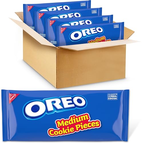 OREO Chocolate Sandwich Cookies Medium Cookie Pieces, 4 - 2.5 lb Bags