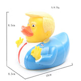 2pcs Trump Duck Baby Bathing Rubber Cartoon Former US President Fun Water Floating Home Decor