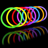 JOYIN Glow Sticks Bulk 400 8" Glowsticks ; Glow Stick Bracelets; Glow Necklaces; Glow in the Dark, July 4th, Christmas, Halloween Party Supplies Pack, Football Party Supplies