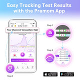 Easy@Home Ovulation Test Strips, 100 Pack Fertility Tests, Ovulation Predictor Kit, FSA Eligible, Powered by Premom Ovulation Predictor iOS and Android App, 100LH+100 Urine Cups