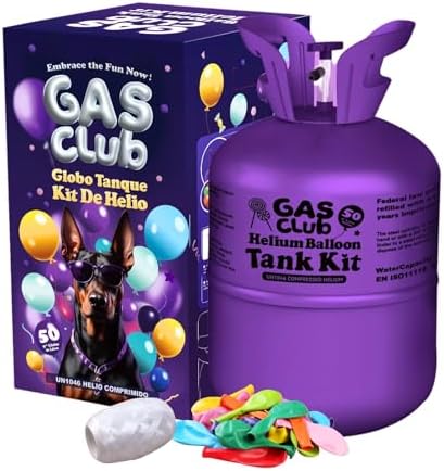 13L Helium Tank for Balloons At Home Helium Balloon tank Up To 50 Latex Balloons