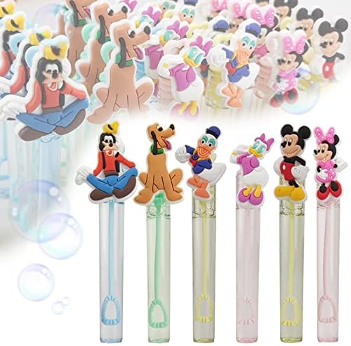 24 Piece Mouse Bubble Wand for Kids(6 Style),Cute Bubble Wand Great for Mickey Theme Birthday Party Favors,Pinata Suffer,Goodie Bags Filler,School Classroom Prizes,Birthday Gifts