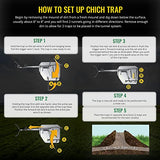 Cinch Mole Trap Deluxe Kit - Medium (2 Packs), Heavy Duty, Reusable Rodent Trapping System, Rust & Weather Resistant, Outdoor Use - for Sports Fields, Yards & More - Personal & Professional-Grade Use