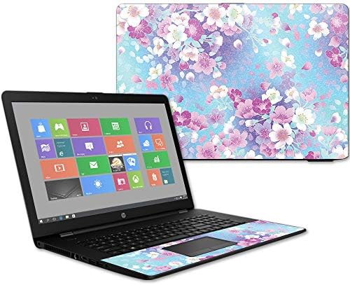MightySkins Glossy Glitter Skin for HP 17t Laptop 17.3" (2017) - in Bloom | Protective, Durable High-Gloss Glitter Finish | Easy to Apply, Remove, and Change Styles | Made in The USA