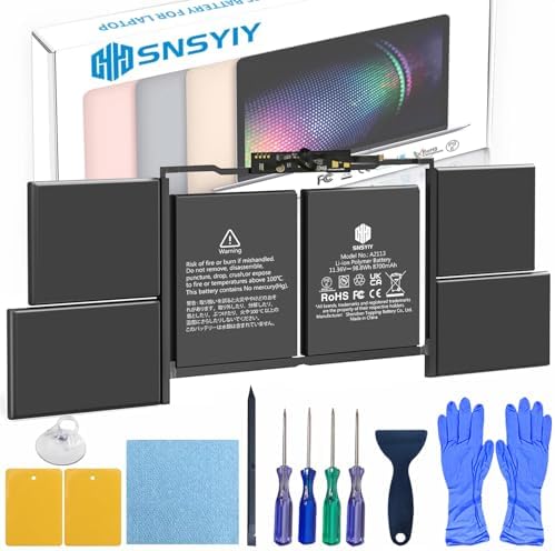 A2141 MacBook Pro Battery Replacement, A2113 Battery for MacBook Pro 16 Inch A2141 Retina Series (Year 2019 2020) (EMC 3347, MVVL2 MVVL2LL/A MVVM2 MVVM2LL/A MVVJ2 MVVJ2LL/A MVVK2 MVVK2LL/A 8700mAh)