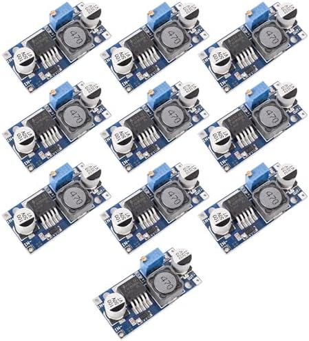 10 Pack LM2596 LM2596S Adjustable Voltage Regulator Step Down Variable Volt Regulator Input 3.0-40V Output 1.5-35V DC-DC Buck Converter Electronic Voltage Stabilizer Power Supply Module