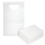 ProHeal Tie Back Disposable Adult Bibs 100 Pack -Absorbent Tissue Front, Water Resistant