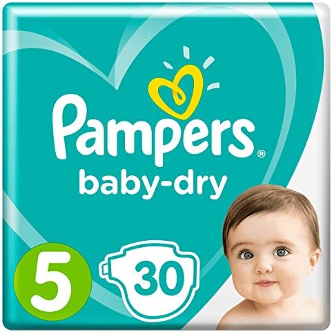 Pampers Baby-Dry diapers size 5 (11-16 kg), Economy pack, 1 pack (1 x 30 pieces)