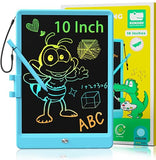 KOKODI LCD Writing Tablet, 10 Inch Colorful Toddler Doodle Board Drawing Tablet, Erasable Reusable Electronic Drawing Pads, Educational and Learning Toy for 3-6 Years Old Boy and Girls