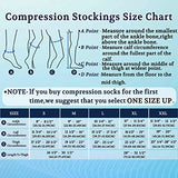 Lin Performance 15-20 mmHg Medical Compression Stockings for Women and Men Thigh High Dot-Top Open Toe Socks for Varicose Vein Swollen legs Travel Flight Pregnant(Beige,XXL)