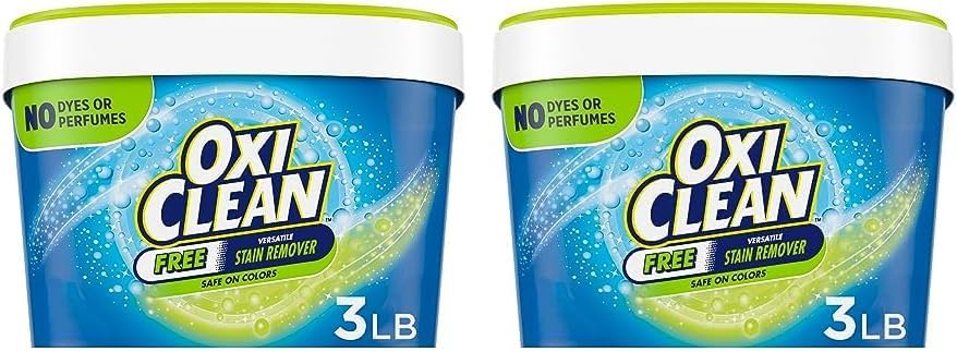 OxiClean Free Versatile Stain Remover Powder, 3 lb (Pack of 2)