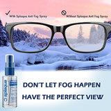 Anti Fog Spray Eyeglass Lens Cleaner, Long Lasting Defogger For Glasses, Goggles, Ski Masks Mirrors and Windows (1 Pack)