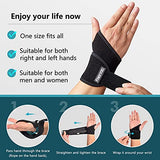 FREETOO 2 Pack Wrist Brace for Carpal Tunnel Relief for Night Support, Compression Wrist Supports at Work for Women Men, Adjustable Splint Fit Right Left Hand for Arthritis Tendonitis