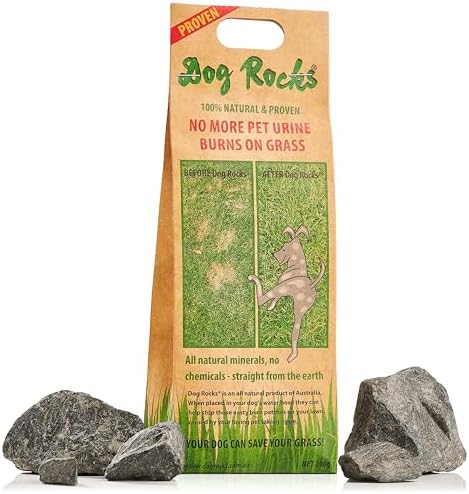 Dog Rocks Dog Pee Grass Neutralizer for Green Grass in 3-5 Weeks | Dog Grass Saver Rock | 100% Natural Urine Neutralizer for Lawn | 200 grams