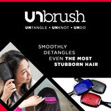 FHI HEAT Unbrush Wet & Dry Vented Detangling Hair Brush, Black