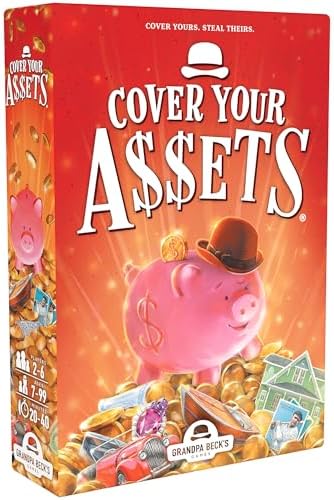 Grandpa Beck's Games Cover Your Assets Card Game | from The Creators of Skull King | Easy to Learn and Outrageously Fun for Kids, Teens, & Adults | 2-6 Players Ages 7+
