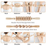 AiRelax 7 Pack Wood Therapy Massage Tools for Body Shaping Set, Cellulite Massager,Maderoterapia Kit Colombiana,Lymphatic Drainage Massager Tools for Neck Back Waist Pain Relief